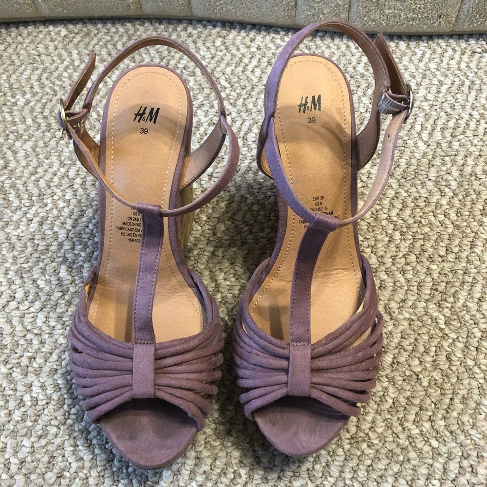 H&M Purple wedges